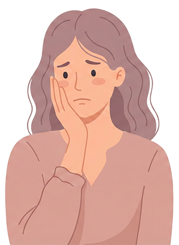 悩んでいる女性